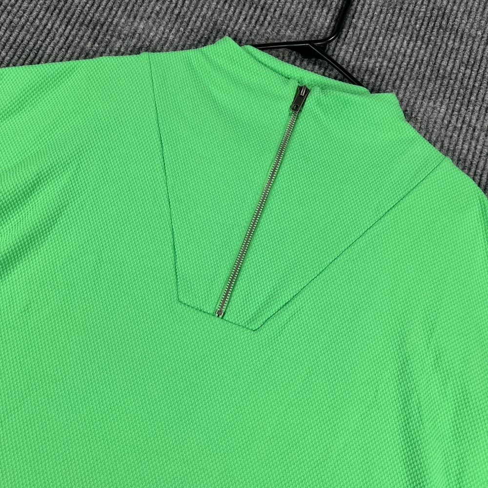 Zyia Active Sweatshirt Pullover Womens XL Extra Large Green Long Sleeve 1/4 Zip